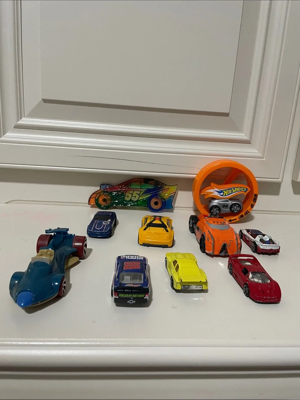 Orange and Multicolor Kids Toy Car Pack